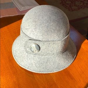 Grey Bucket Hat, 100% wool